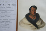 1848 Original Hand colored lithograph of ONG-PA-TON-GA, AN OMAKAS CHIEF (ONGPATONGA), PLATE 15, from the octavo edition of McKenney & Hall’s History of the Indian Tribes of North America
