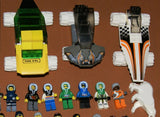 CUSTOM LEGO SET, ARTIC BLAST: 835 PCS, 28 NOW RARE RETIRED MINIFIGURES (1982-2010), SKI PATROL, SKIERS, SNOWBOARDERS, POLAR BEAR, IGLOO, CABLE CARS, OBSERVATION TOWER, 8 VEHICLES, SOME SNOW MOBILES, SNACK BAR, CELL TOWERS, OCTON STATION ETC... (KIT 17)